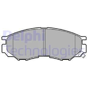 Комплект гальмівних колодок, дискове гальмо Delphi LP1010 (фото 1)