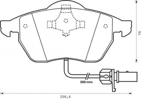 Комплект гальмівних колодок, дискове гальмо Jurid 573022J (фото 1)