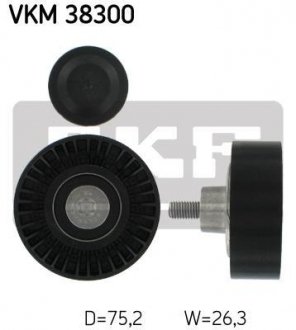Паразитний / провідний ролик, полікліновий ремінь SKF VKM 38300 (фото 1)