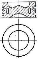 Поршень в комплекте на 1 цилиндр, 2-й ремонт (+0,25) NURAL 87-432205-00