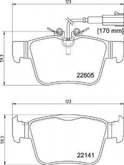 Гальмівні колодки дискові P23 180 BREMBO P 23 180