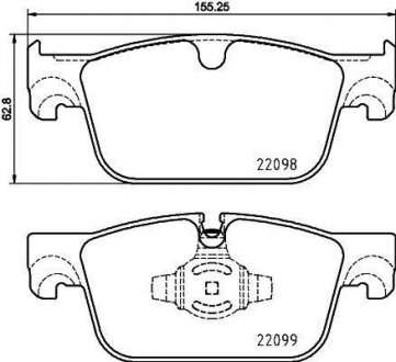 Klocki ham. VOLVO BREMBO P 86 028