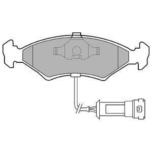 Комплект тормозных колодок, дисковый тормоз Delphi LP255 (фото 1)