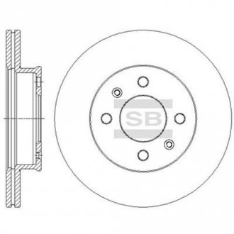 Тормозной диск передний SANGSIN BRAKE HQ HI-Q/SANGSIN SD1090