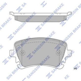 Кт. Гальмівні колодки дискові SANGSIN HI-Q/SANGSIN SP2112-R