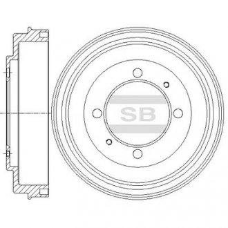 Диск гальмівний HI-Q HI-Q/SANGSIN SD4318