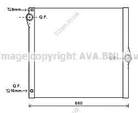 Радиатор BMW X5 (E70) 4.8 02.07-06.13 AVA AVA COOLING BWA2436