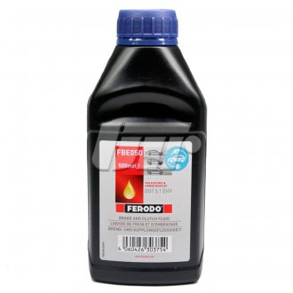 Жидкость тормозная DOT 5.1 500мл FERODO FBE050 (фото 1)