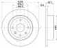 Гальмівний диск зад. Epica 05- 2.0-2.5 (PRO) PAGID HELLA 8DD355116-991 (фото 1)