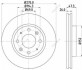 Тормозной диск перед. Cerato 04- 1.5-2.0 PAGID HELLA 8DD355111-781 (фото 1)