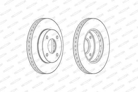 Гальмівний диск FERODO DDF2134C