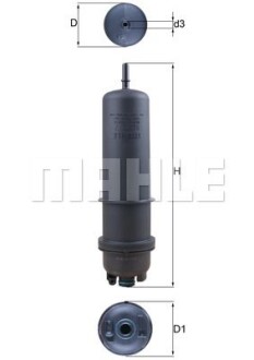 Топливный фильтр KNECHT MAHLE / KNECHT KL872/7