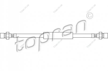 Тормозной шланг Topran TOPRAN / HANS PRIES 103358