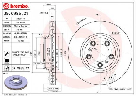 BREMBO 09.C985.21