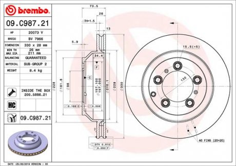 BREMBO 09.C987.21