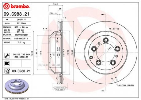 BREMBO 09.C988.21