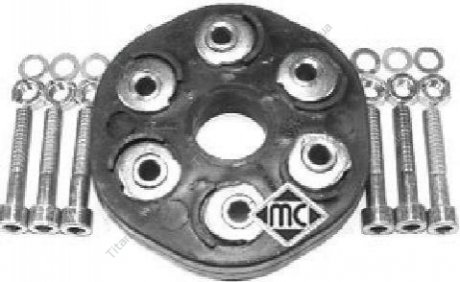 К-кт муфты эластичного карданного вала MB 190 (W201), Coupe (C124), E (A124), E (C124), E (W124), S (W126), Sedan (W123) 2.0-3.0D 01.76-03.98 METALCAUCHO 00906