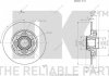 Тормозной диск (Coated) с задним подшипником (249mmx9mm) Citroen C4 II, Ds4 Peugeot 308, 308 Sw 1.2-2.0D 09.07- NK 313738 (фото 3)