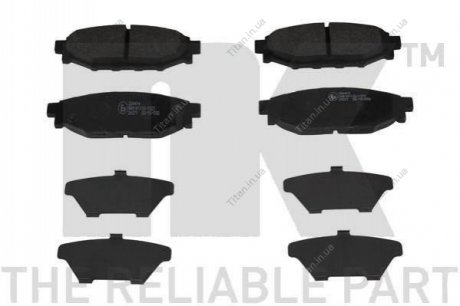 Тормозные колодки дисковые зад. Subaru Legacy IV 2,0/2,5 03- NK 224414 (фото 1)