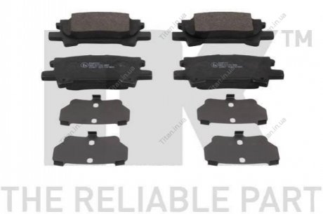 Тормозные колодки дисковые зад. Lexus RX 300/RX 400H 03- NK 2245101 (фото 1)