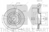 Диск гальмівний VW Passat 96-00 NK 204762 (фото 3)