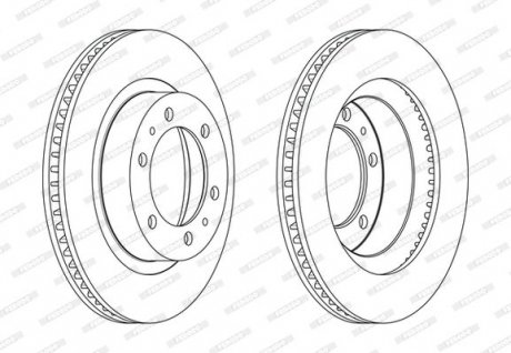 Диск тормозной FERODO DDF2606C