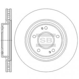 Диск тормозной HI-Q HI-Q/SANGSIN SD4336