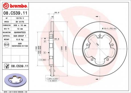 BREMBO 08.C539.11