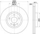 Гальмівний диск пер. Mondeo/Mondeo/S-Max 07-14 (PRO) PAGID HELLA 8DD355116-221 (фото 1)