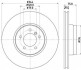 Гальмівний диск пер. RANGE ROVER III 02-05 (PRO) PAGID HELLA 8DD355128-381 (фото 1)