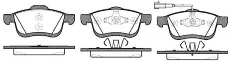 Колодки тормозные дисковые передние, (тип ATE), FIAT Doblo/Ducato, OPEL Combo, 1.3-2.0, A 14 FP, 10- WOKING P10833.01 (фото 1)