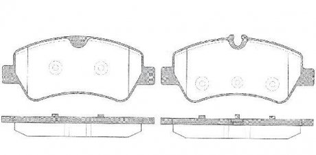 Колодки дискові гальмові, задні, 2.2TDCi, FORD Custom 12- (тип Bosch) WOKING P14213.00 (фото 1)