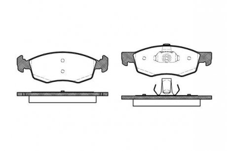 Колодки тормозные дисковые передние, (тип ATE), FIAT Doblo, 01-05 WOKING P0723.30 (фото 1)