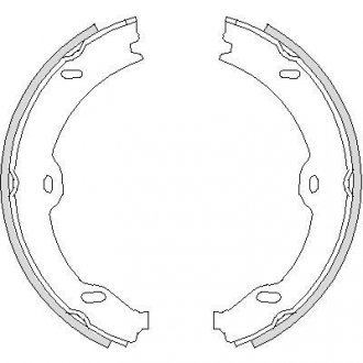 Колодки гальмівні гальма стоянки, 02- W211/220/221/222 WOKING Z4708.00