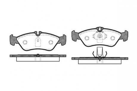 Колодки тормозные дисковые, задние, 95-98 (тип ATE) WOKING P4803.00 (фото 1)