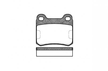 Колодки тормозные дисковые, задние, E (W124) 85-95 WOKING P0573.10 (фото 1)