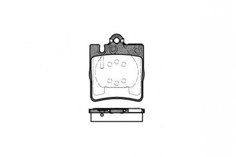 Колодки дискові гальмові, задні, 2.7-3.2CDI WOKING P6093.00