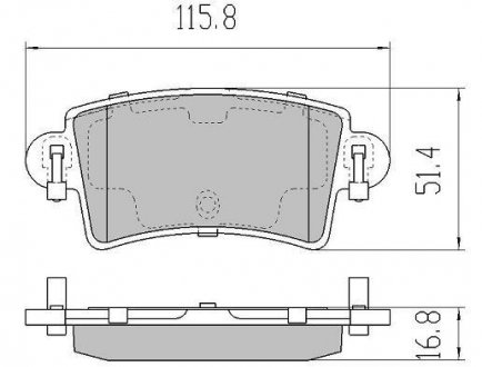 Колодки задние, 98-06 (тип BOSCH) FREMAX FBP-1275