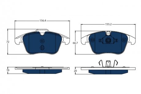 , дискові TRW GDB1683BTE