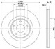 Диск тормозной передний Nissan X-Trail Renault Koleos II 1.6-2.0D 04.14- PAGID HELLA 8DD 355 125-341 (фото 1)