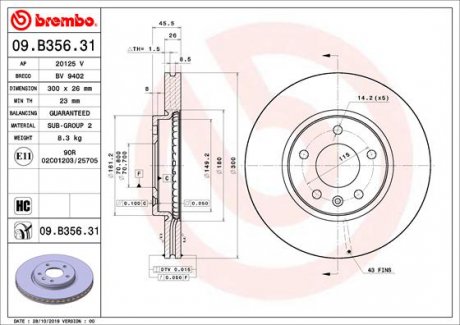 BREMBO 09.B356.31