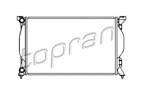 Радіатор, охолодження двигун Topran TOPRAN / HANS PRIES 110367