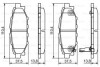 Тормозные колодки дисковые SUBARU Forester/Legacy/Impreza/Outback "R "03>> PR2 ="" BOSCH ="0986495119" (фото 1)