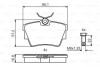 Гальмівні колодки дискові NISSAN/OPEL/RENAULT Primastar/Vivaro/Trafic >>"06 ="" BOSCH ="0986495487" (фото 1)