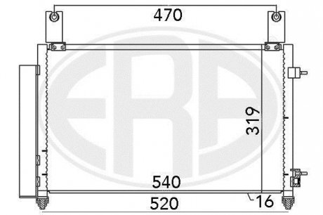 Радіатор ERA 667032