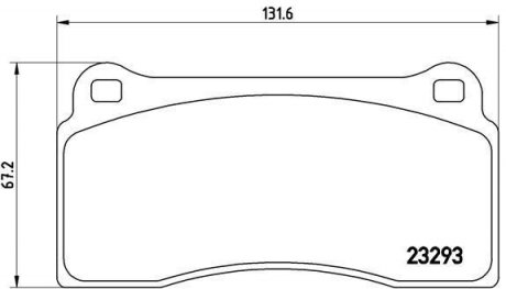 Гальмівні колодки дискові, к-кт. BREMBO P36 018