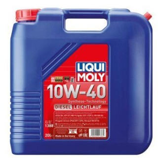 Олія моторна Diesel Leichtlauf 10W-40 (20 л) LIQUI MOLY 1388