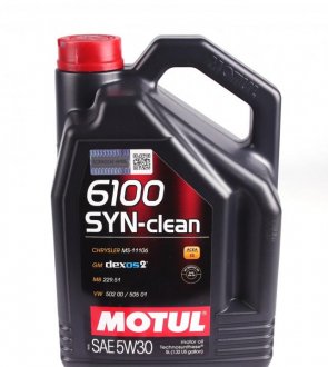 Масло моторное 6100 Syn-Clean 5W-30 (5 л) Motul 814251 (фото 1)