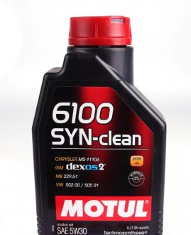 Масло моторне 6100 Syn-Clean 5W-30 (1 л) Motul 814211
