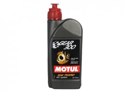 Олія трансм 75W90 Gear 300 (1л.) 100% Synthetic-для спорт. авто Motul 317101